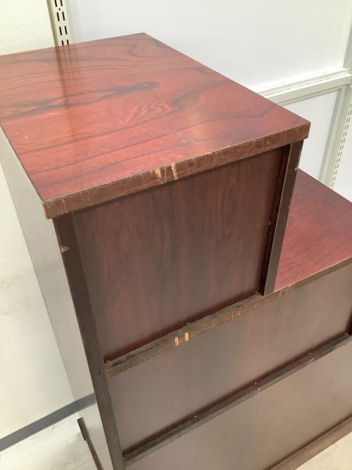 飛鳥民芸 階段箪笥 ブラウン