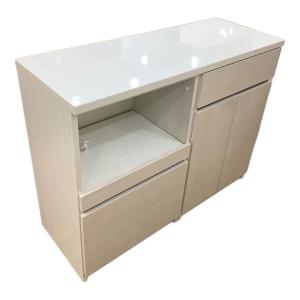 土井インテリア (ドイインテリア) キッチンカウンター アイボリー×ホワイト