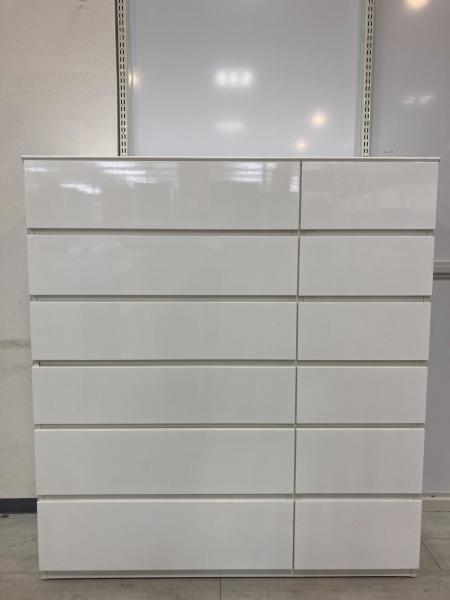 ニトリ　ホワイト 6段チェスト ニトリ（NITORI） チェスト(MJ002 6段LGY/WH) : ニトリ Yahoo!店