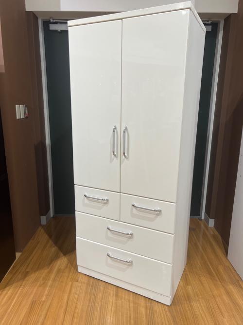ニトリ ワードローブ 幅80 奥55 高190（ｃｍ） ホワイト