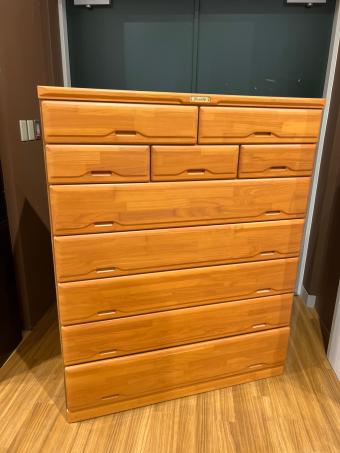 三友ファニチャー (サンユウファニチャー) 7段チェスト ブラウン