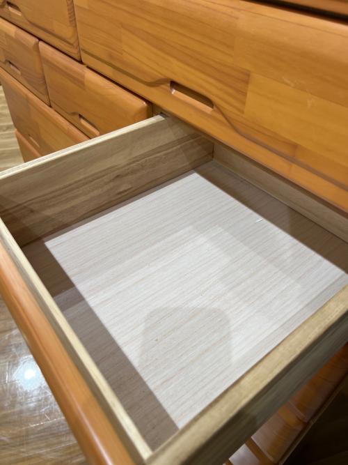 三友ファニチャー (サンユウファニチャー) 7段チェスト ブラウン