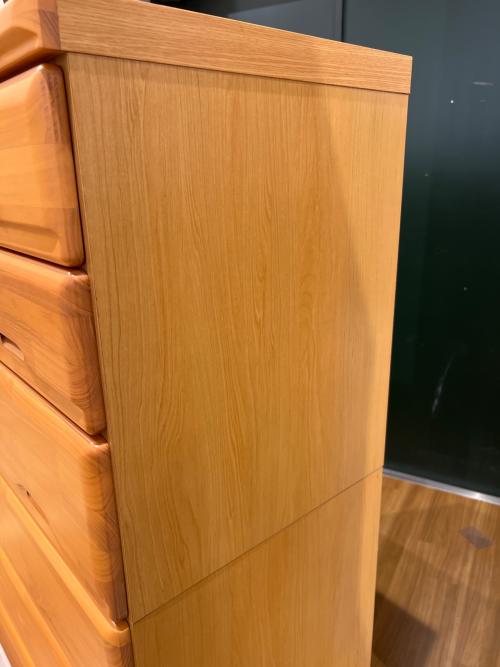 三友ファニチャー (サンユウファニチャー) 7段チェスト ブラウン