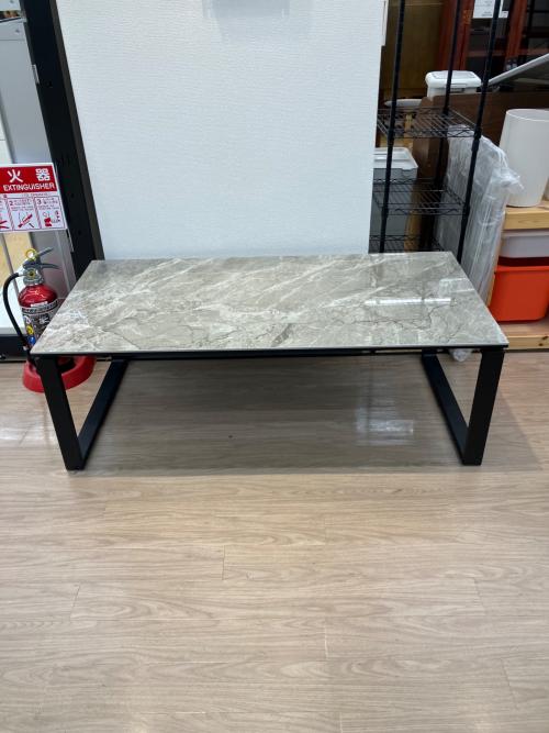 ニトリ センターテーブル 2024年製 幅120×奥行60×高さ40cm ライトグレー セーラル120