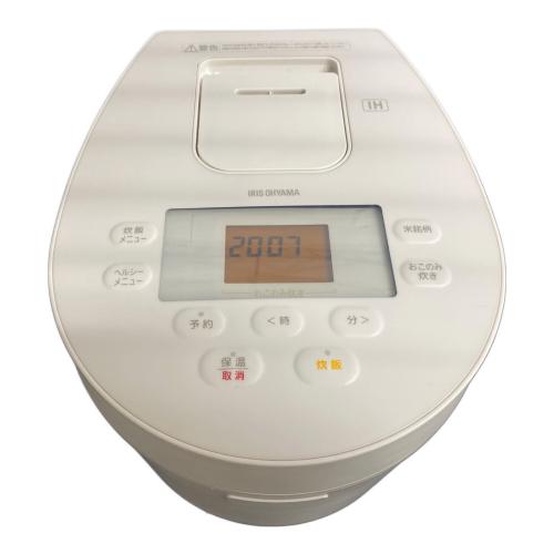 IRIS OHYAMA (アイリスオーヤマ) IH炊飯ジャー RC-IL30-W 2023年製 3合(0.54L)