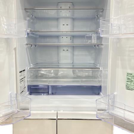 ジモティ来店特価!!　冷蔵庫　ミツビシ　MR-WX47E　2019　　J-0948 MITSUBISHI (ミツビシ) 6ドア冷蔵庫 MR-WX47D-W 2018年製 470L