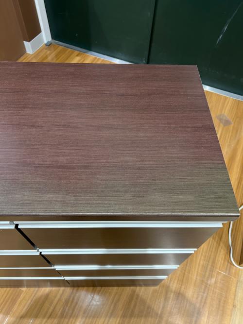 ニトリ ミドルチェスト 幅120 奥42 高90（ｃｍ） ダークブラウン