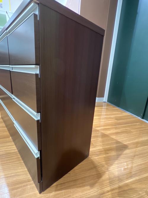 ニトリ ミドルチェスト 幅120 奥42 高90（ｃｍ） ダークブラウン