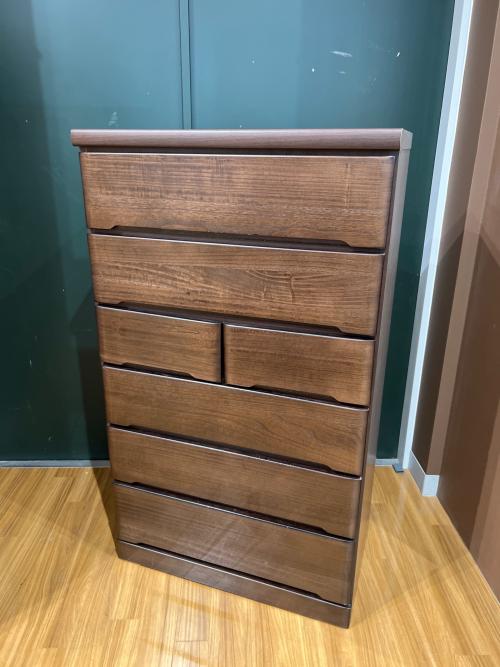 6段チェスト 幅80 奥44 高138（ｃｍ） ダークブラウン