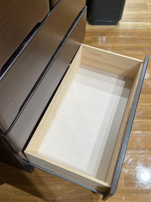 6段チェスト 幅80 奥44 高138（ｃｍ） ダークブラウン