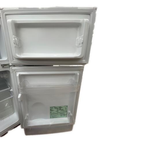 IRIS OHYAMA (アイリスオーヤマ) 2ドア冷蔵庫 PRC-B092D-W 2019年製 87L　黄ばみ・ホルダー欠品