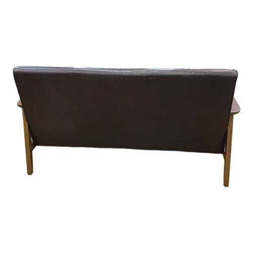 不二貿易 (フジボウエキ) バイキャストPUソファ 横幅128 奥行72 高さ70(㎝) ライトブラウン ミート