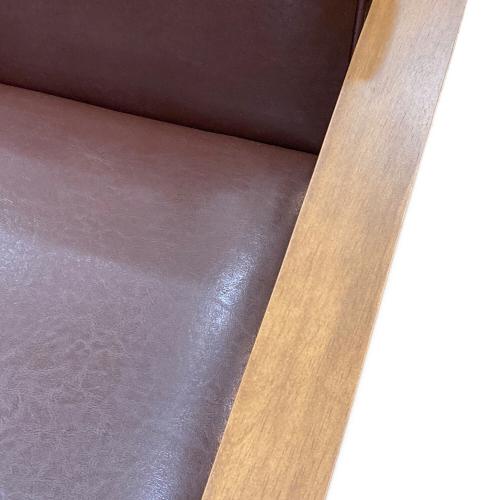 バイキャストPUソファ ライトブラウン ミート