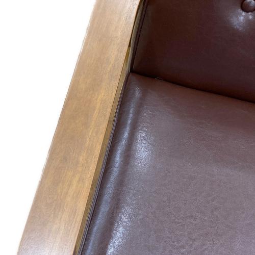 バイキャストPUソファ ライトブラウン ミート