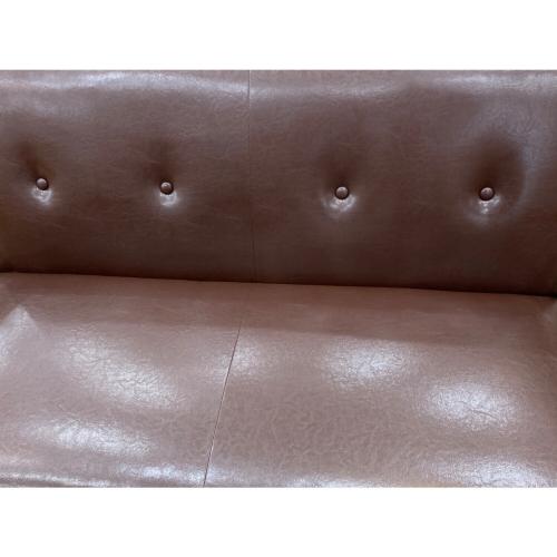 バイキャストPUソファ ライトブラウン ミート