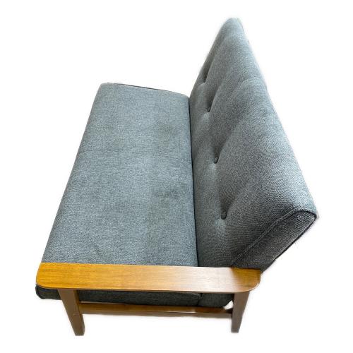 厚手ファブリックソファ グレー ミート