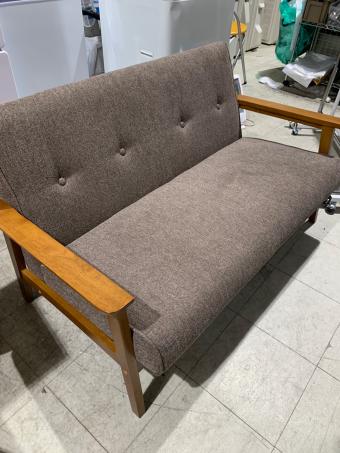 厚手ファブリックソファ ブラウン ミート