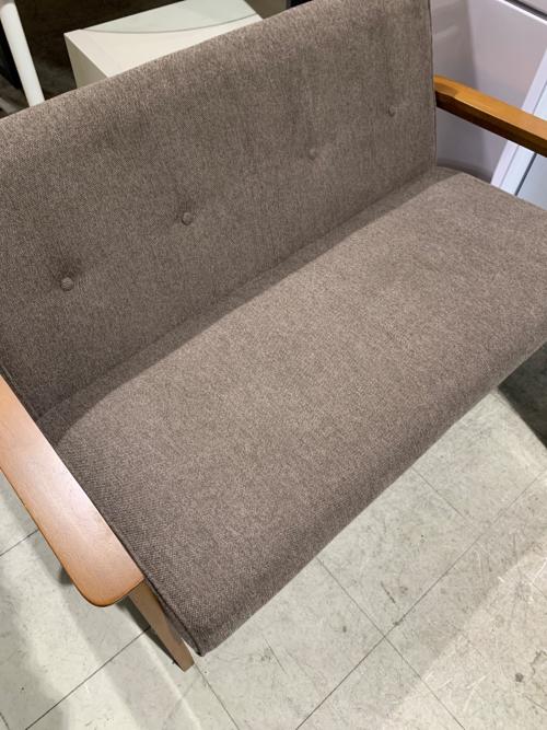 厚手ファブリックソファ ブラウン ミート