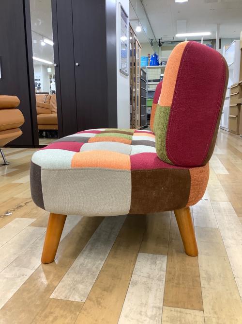 2人掛けソファー  パッチワーク