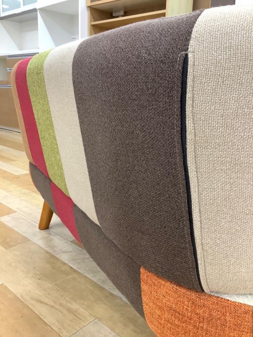 2人掛けソファー  パッチワーク