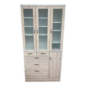 中村敬木工 (ナカムラタカシモッコウ) 食器棚 8 アイボリー 90マルチ バニラ