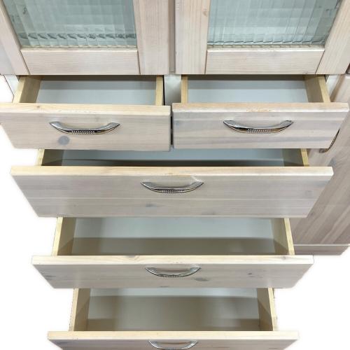 中村敬木工 (ナカムラタカシモッコウ) 食器棚 8 アイボリー 90マルチ バニラ