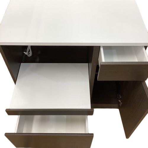 サンコウ キッチンカウンター ブラウン シータイム90