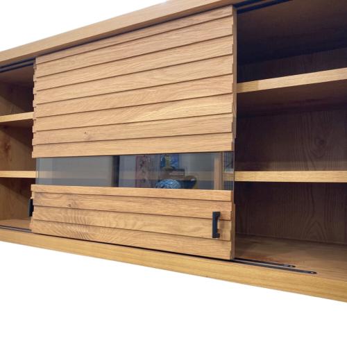 河口家具 (カワグチカグ) レンジボード ナチュラル×ホワイト