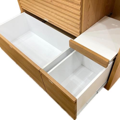 河口家具 (カワグチカグ) レンジボード ナチュラル×ホワイト