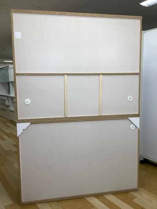 松田家具 (マツダカグ) レンジボード モイス加工 ソフトクローズ ナチュラル×ホワイト