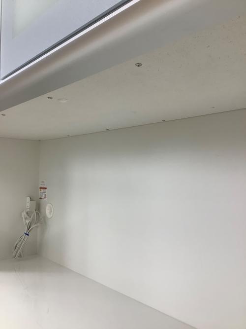 松田家具 (マツダカグ) レンジボード モイス加工 ソフトクローズ ナチュラル×ホワイト