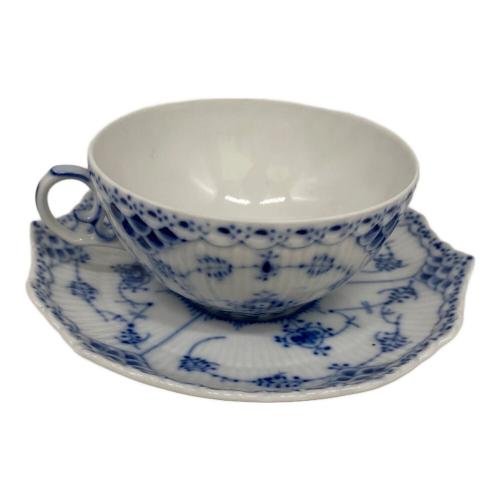 ROYAL COPENHAGEN (ロイヤル・コペンハーゲン) ティーカップ&ソーサー ブルーフルーテッド・フルレース