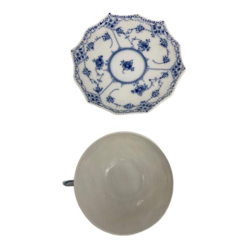 ROYAL COPENHAGEN (ロイヤル・コペンハーゲン) ティーカップ&ソーサー ブルーフルーテッド・フルレース