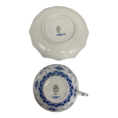 ROYAL COPENHAGEN (ロイヤル・コペンハーゲン) ティーカップ&ソーサー ブルーフルーテッド・フルレース