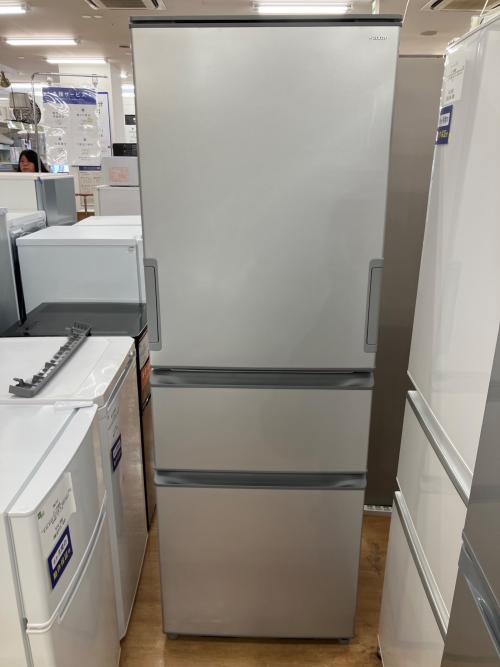 SHARP (シャープ) 3ドア冷蔵庫 SJ-X372P-S 2025年製 正面ヨゴレ小有り 374L