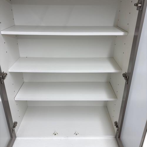 ニトリ 2枚扉 食器棚 80DB WH ホワイト