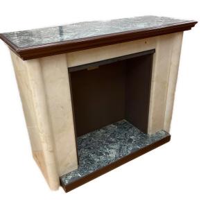 暖炉型コンソールテーブル グレー