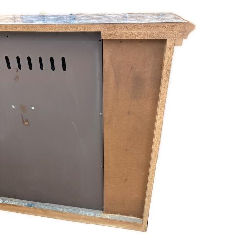 暖炉型コンソールテーブル グレー