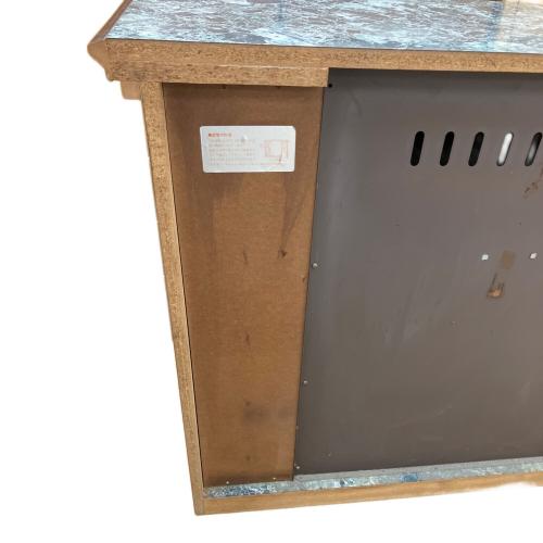 暖炉型コンソールテーブル グレー