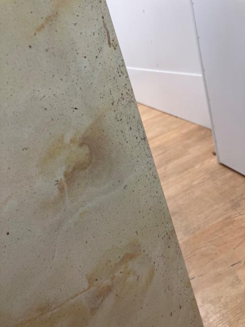 暖炉型コンソールテーブル グレー