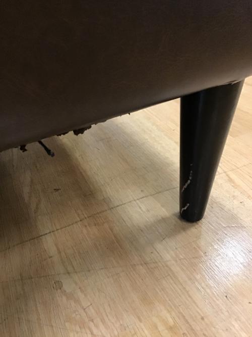 2.5人掛けソファー パンチング 20 ブラウン