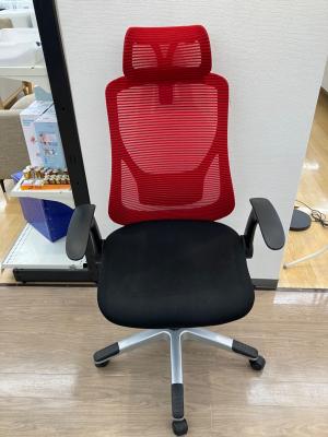 デスクチェア レッド×ブラック