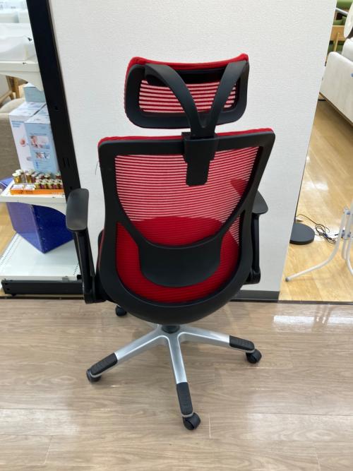 デスクチェア レッド×ブラック