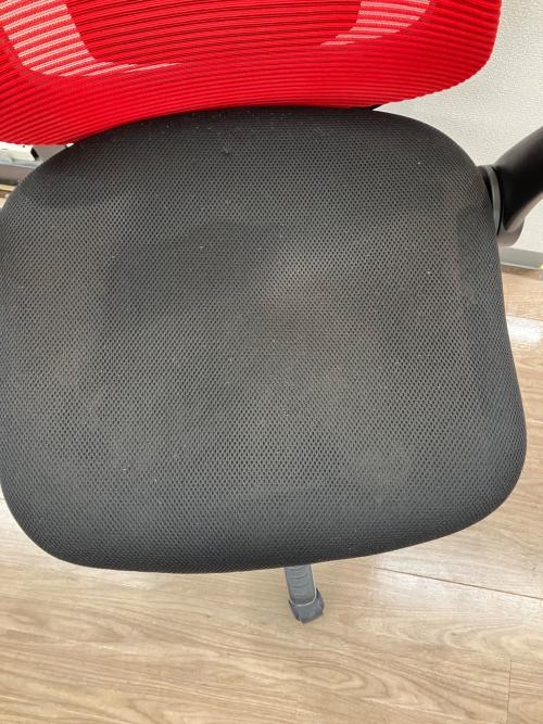 デスクチェア レッド×ブラック