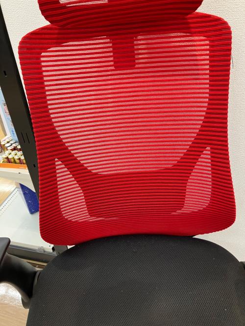 デスクチェア レッド×ブラック