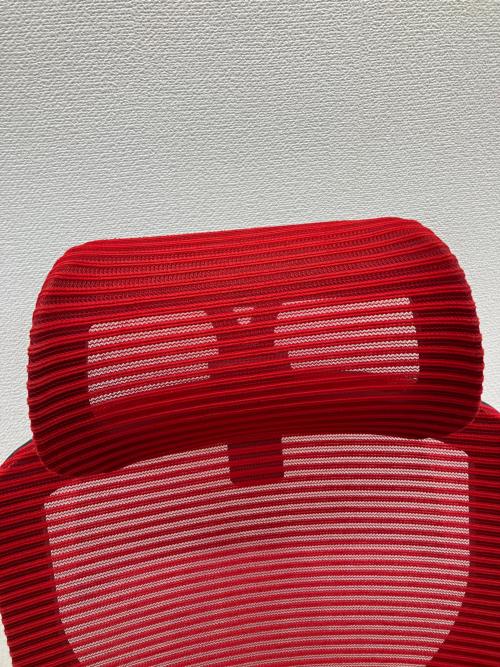 デスクチェア レッド×ブラック