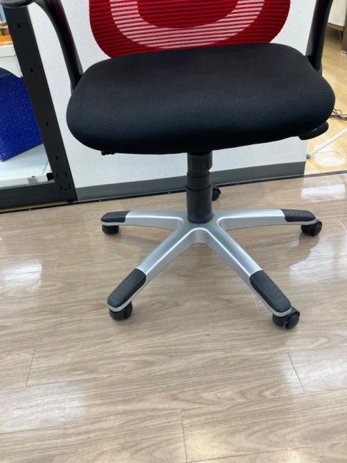 デスクチェア レッド×ブラック