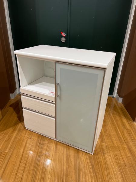 ニトリ キッチンカウンター 1枚扉 ホワイト Nポスティア90 WH