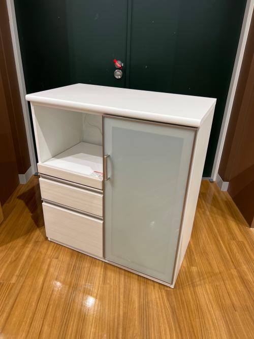 ニトリ キッチンカウンター 1枚扉 ホワイト Nポスティア90 WH