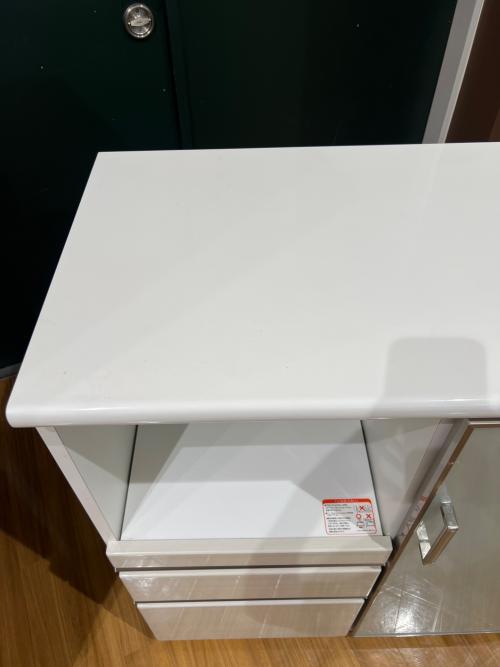 ニトリ キッチンカウンター 1枚扉 ホワイト Nポスティア90 WH